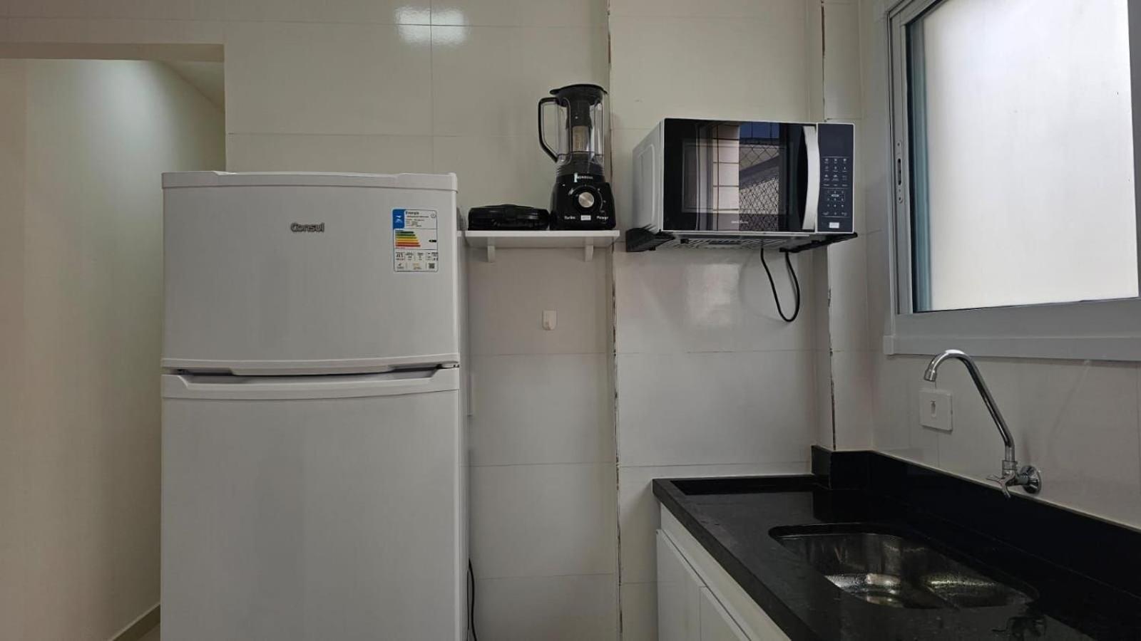 044 Aviacao Beira Mar - 1 Quarto - 10 Metros Da Praia - Wi Fi 300Mbps - Estacionamento Gratuito Praia Grande  Ngoại thất bức ảnh
