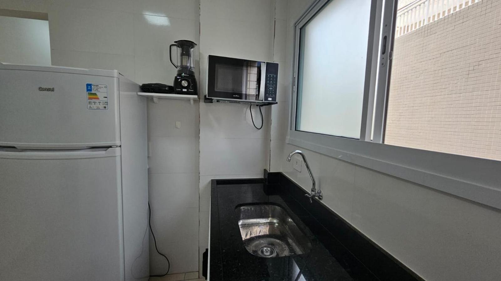 044 Aviacao Beira Mar - 1 Quarto - 10 Metros Da Praia - Wi Fi 300Mbps - Estacionamento Gratuito Praia Grande  Ngoại thất bức ảnh